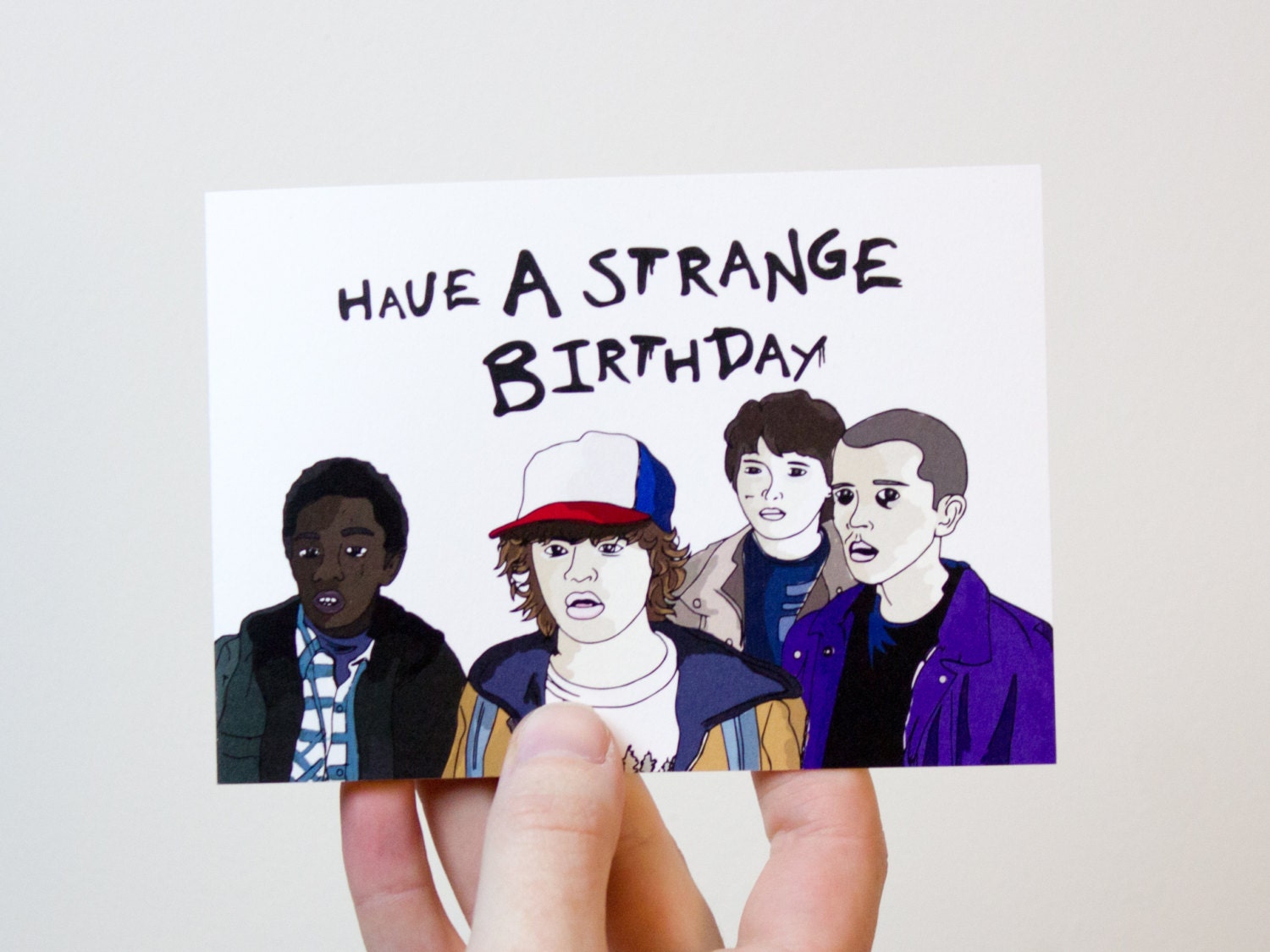 Stranger things Birthday Card. Stranger things Happy Birthday. Stranger things Card