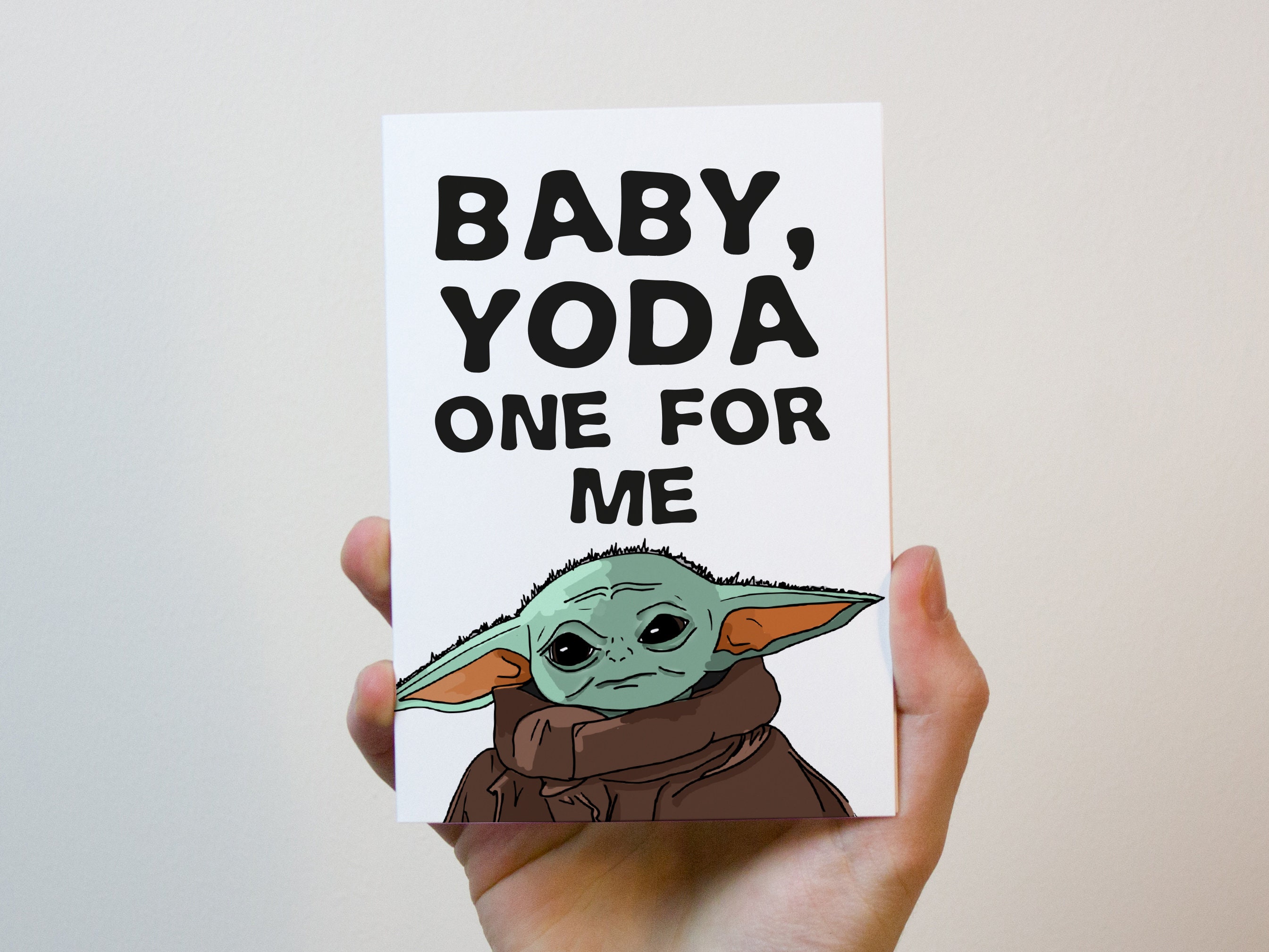 Baby yoda cards yoda best ever star wars printable cards Baby Yoda Card Star Wars Card Star Wars Baby Yoda | Etsy