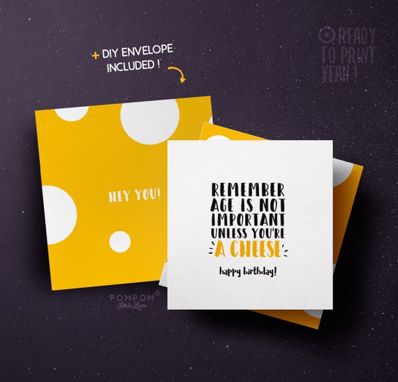 Carte Anniversaire A Imprimer Happy Birthday Cheese Carte Etsy Carte Anniversaire A Imprimer Happy Birthday Cheese Carte Etsy