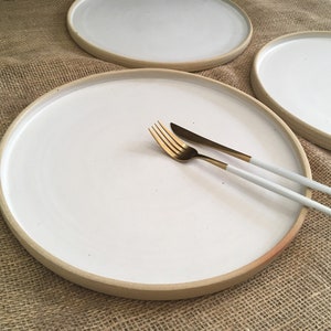 Ceramic Dinner Plate 30cm with smooth red clay