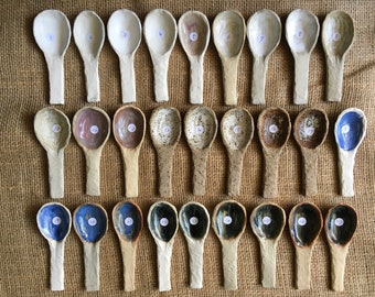 Handmade Ceramic Soup Spoon 13cm