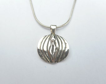 Sterling Silver Clitcoin Vagina Charm Pendant Sterling Silver Clitcoin Vagina Charm Pendant