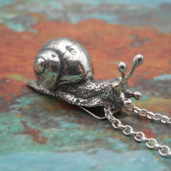 Sterling Silver Snail Pendant