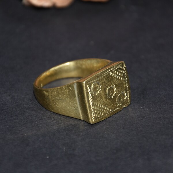 Tuareg Hard Ring Copper , Brass Ring Handmade