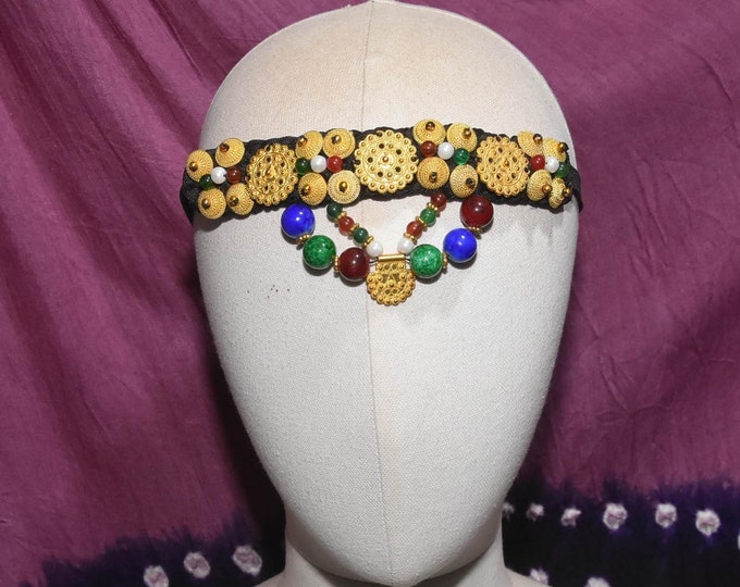 Sahraoui Headband mauritania souss , mariage Tuareg dress