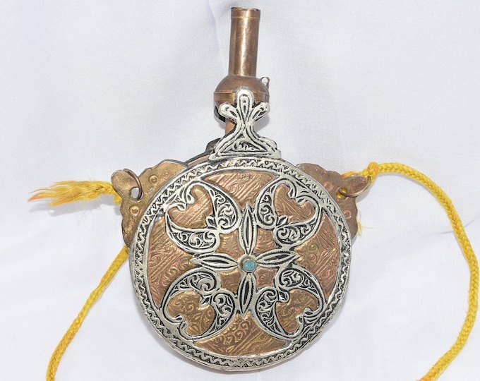 Antique Powder Flask Morocco