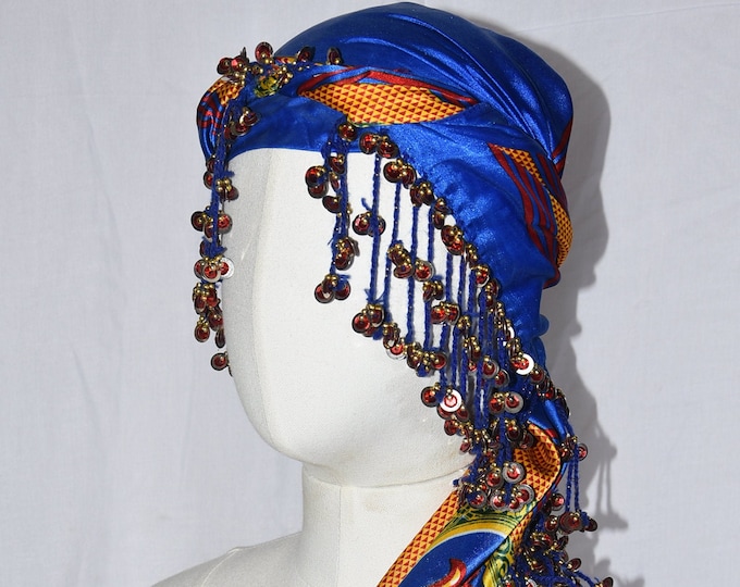 foulard berbere marocain , foulard pour femme tasabnit