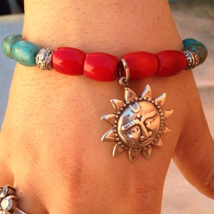 Silver Bracelet Moroccan Corail Handmade