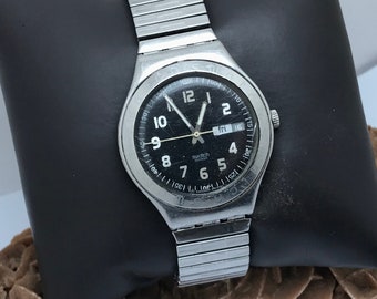 Vintage Swiss Made SWATCH IRONY V8 1 Jewel Quartz Good