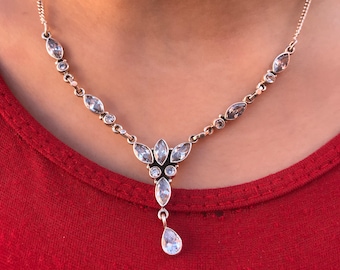 Handmade Sterling Silver 925 Necklace: Berber Moroccan Vintage Jewelry