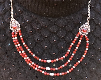 moroccan berber silver necklace handmade 925 silver