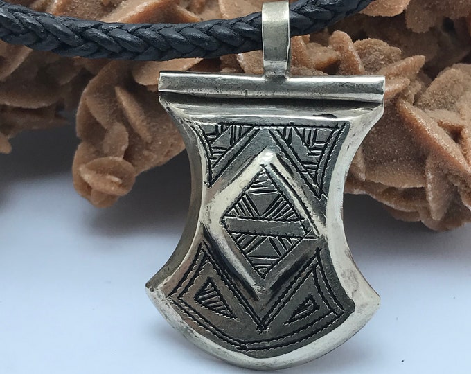 tuareg pendent amullet talisman silver kitab pendentif argent