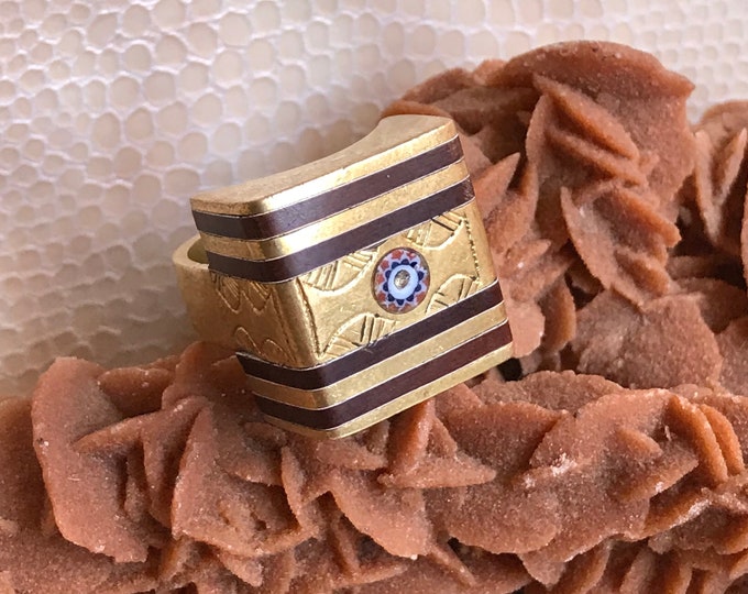 Touareg solide ring bronze hanmade , ethnique ring , vintage rings, ancienne ring, tribal rings