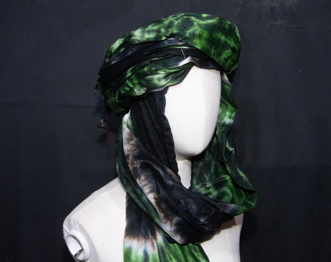 Extra Long Saharan Cheche - Authentic Berber Turban - Tribal Nomadic Scarf for Men & Women
