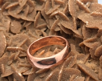 Bague alliance tuareg dorée en bronze fait a main