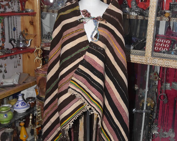 Moroccan Berber Blanket,Wedding Handera Blanket,Wedding Rug old 1940s