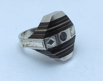 Handmade Sterling Silver Touareg Ring: Berber Engraved Band