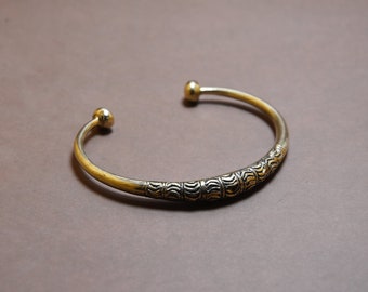 Bracelet de l’Afrique,bijoux africains, barre argent rigide,design Touareg,bracelet unisexe,bijoux Punk,bracelet Punk,brutaliste,Rock bijoux