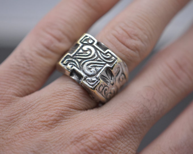 tuareg handmade silver ting ,boho ring