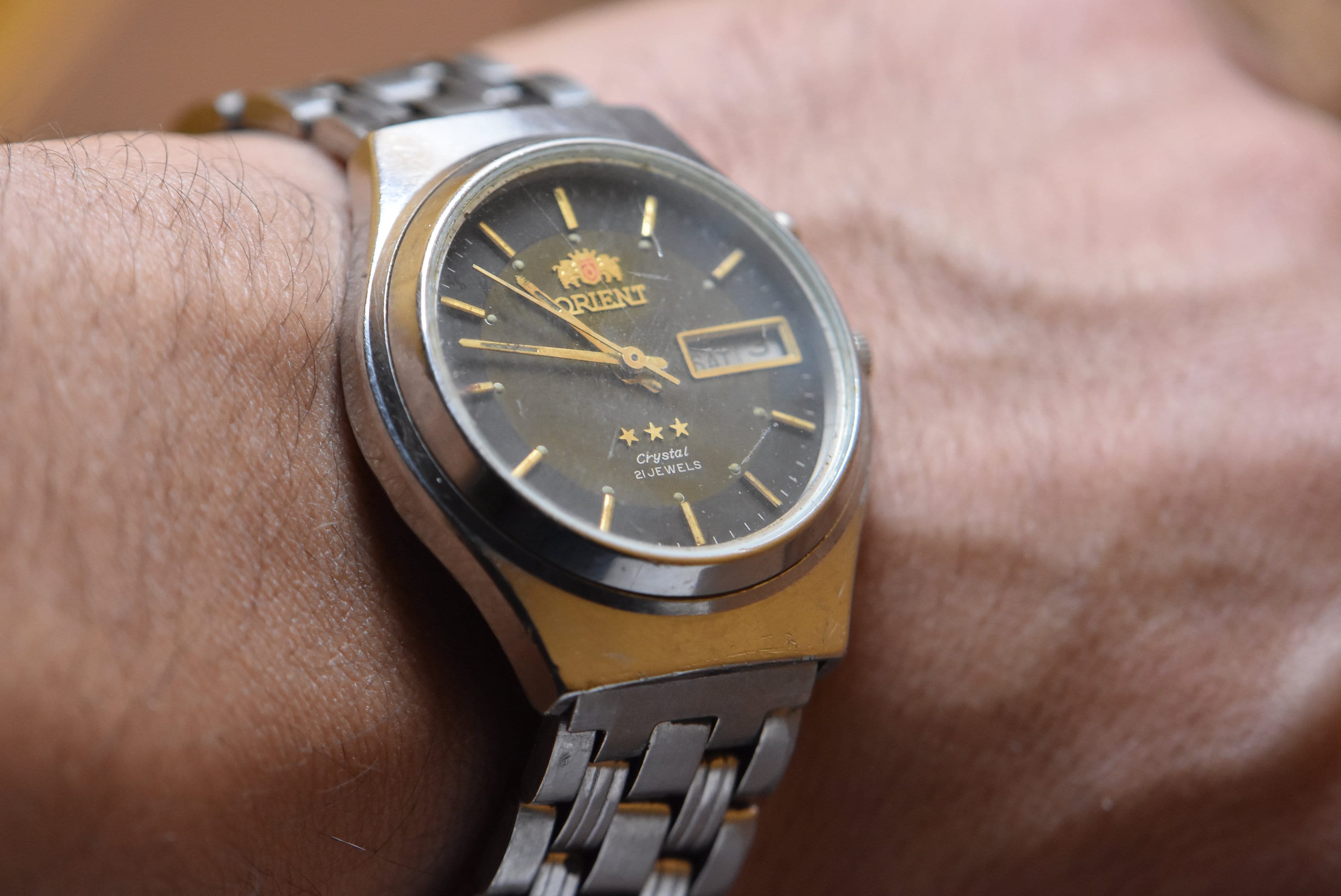 1980s ORIENT 21 Jewels Automatic Watch, Vintage Mechanical