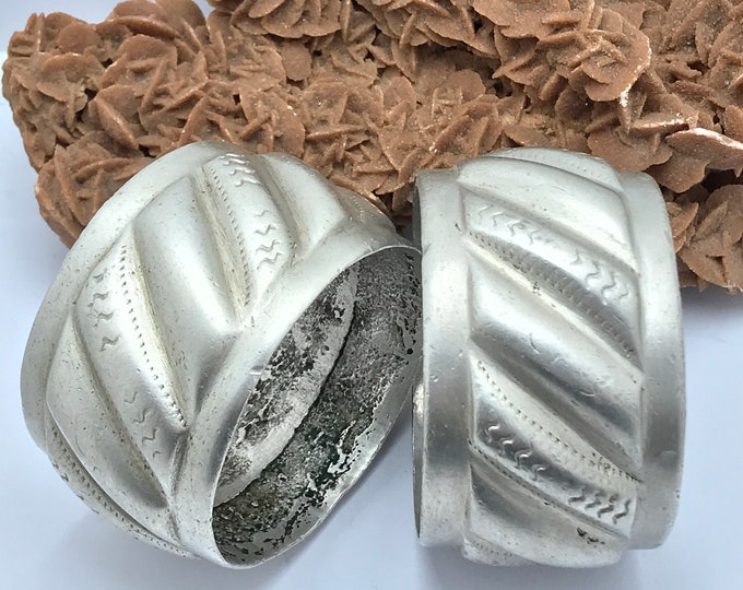 Pair Berber argent Bracelets – Ait Atta Tribe – Morocco