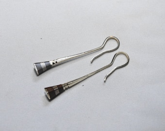 Tuareg Earrings Silver Ebony Handmade
