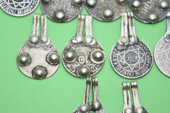 ancienne pendentifs monnaie pour collier, old cur… - image 3