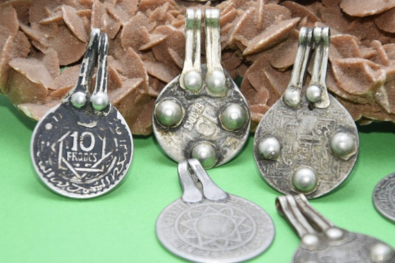 ancienne pendentifs monnaie pour collier, old cur… - image 7