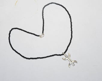 Moroccan Berber Yaz Pendant Necklace, Amazigh Symbol Tifinagh Jewelry