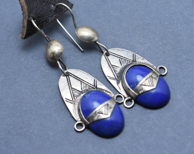 Boucles d'oreilles touareg argent , berbere bijoux Touareg