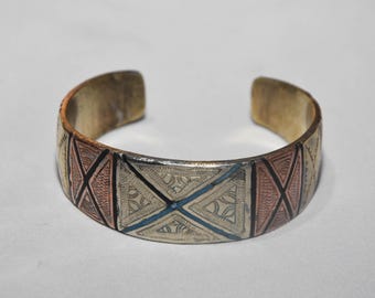 Ancien Touareg solid  Bracelet tsabit avec des boutons, Mali,ethnic bracelet,vintage bracelet