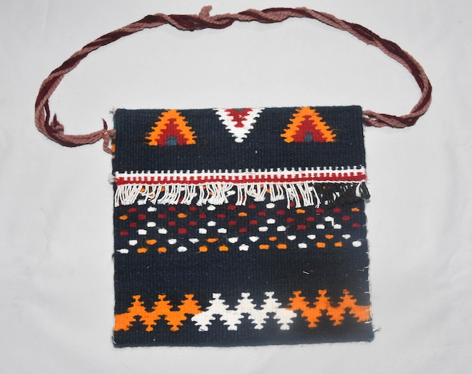 Authentic Moroccan Bag - Handwoven Tribal Wool Purse