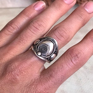 Bague berbère filigrane argent fait a main 、ethnique Bague argent 999 tres bon qualité