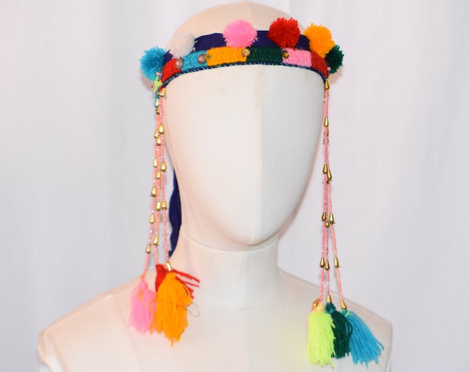 old headband berber , headdress berber ornament , berber ait Atta jewellry