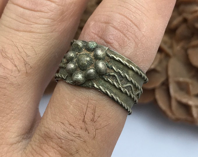 bague berbère ancienne vallée DRAA maroc ,ethnique ancienne bague sud maroc Drâa-Tafilalet