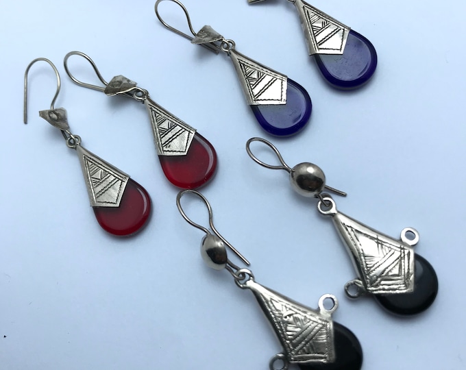 boucle d'oreille touareg , tuareg earrings handmade