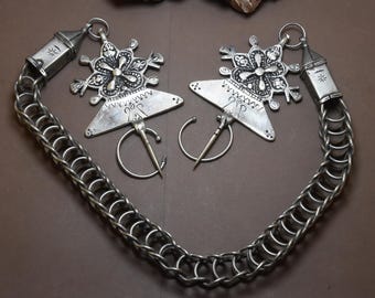 fibula ethnic berber moroccan jewelry ,vintage fibula,fibula valle du DRAA tafilalet morocco
