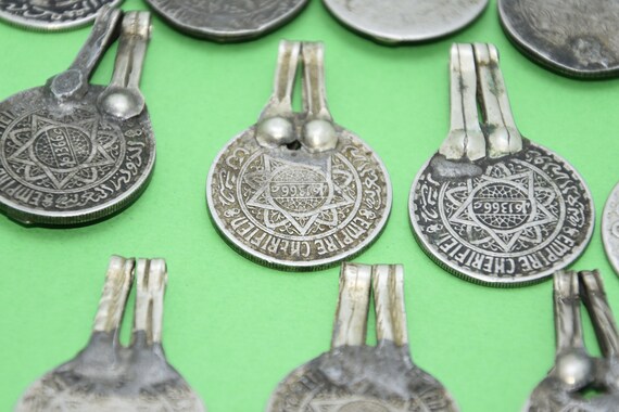ancienne pendentifs monnaie pour collier, old cur… - image 5