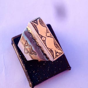 Bague berbère argent 925 fait par main a des artisans de tiznit maroc