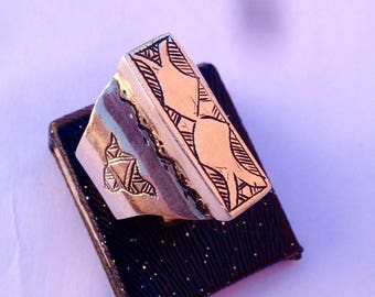 Bague berbère argent 925 fait par main a des artisans de tiznit maroc