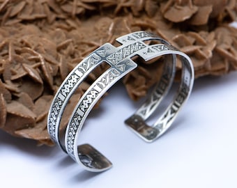 Tuareg Silver Bracelet, Mens bracelet, Silver bracelet, Sterling silver bracelet, Sterling bracelet, Bracelet femme, Bracelet homme