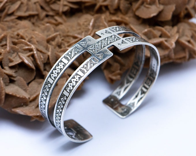 Tuareg Silver Bracelet, Mens bracelet, Silver bracelet, Sterling silver bracelet, Sterling bracelet, Bracelet femme, Bracelet homme