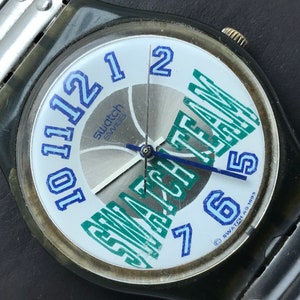 Swatch watch LIMITED RARE Swatch Team AR 66 Champ 1993,vintage swatch swiss