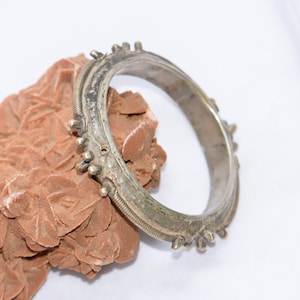 Mauritania Bangle Old Silver , Sahraoui Bracelet Antique Very Rare