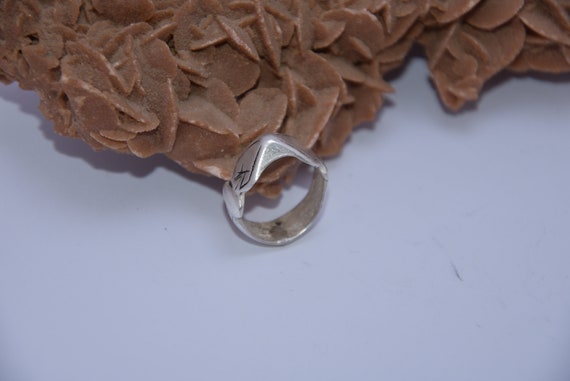 ANCIENNE BAGUE ARGENT MASSIF AMETHYSTE - Souvenirs d'Autrefois