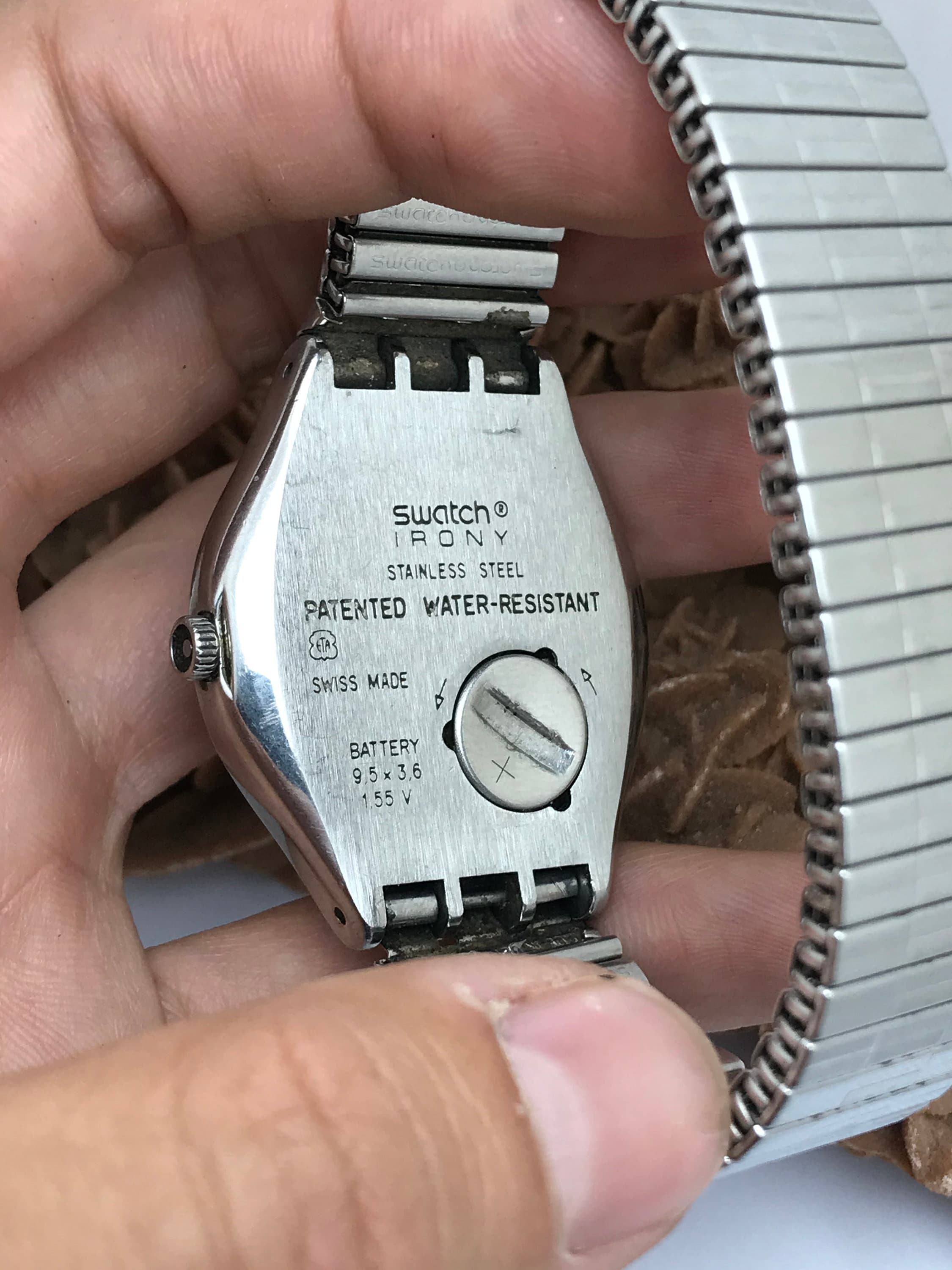 Swatch 1997 Sommelier Irony Big Date Day Authentic Swiss Made WORKING