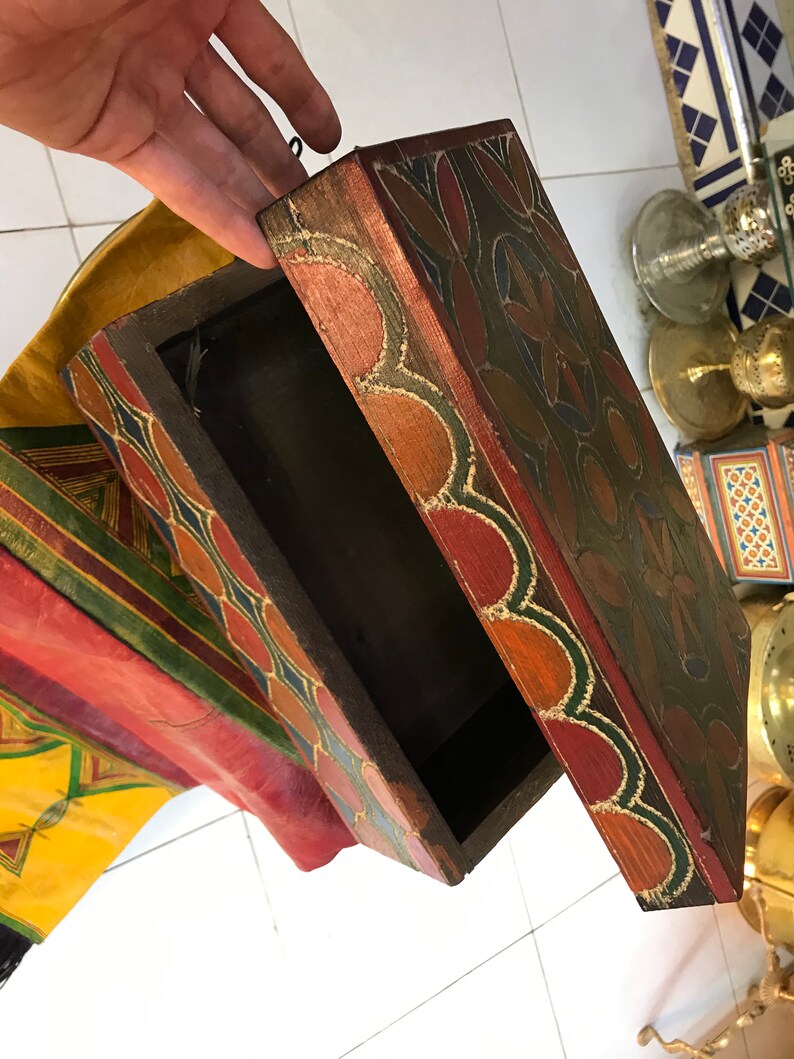 berber jewelry box handmade box wood Berber moroccan jewelry box