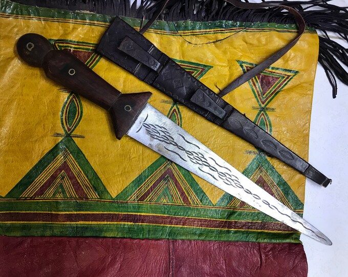 Tuareg Tedda (Tubu) dagger - North Africa dagger , ethnic dagger, tuareg vintage dagger