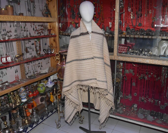 Wedding Handera Blanket,Wedding Rug old 1920s , Vintage Berber Blanket