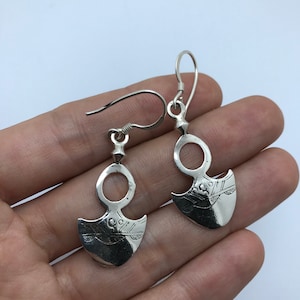 Boucle d’oreille touareg argent, Croix du sud